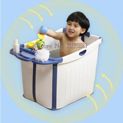 Baby Foldable Bath Tub Childrens Bath Tub Baby Bath Tub Large Size Household Swimming Tub Children