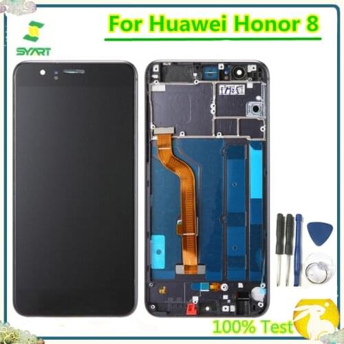 100% Tested LCD Screen For Huawei Honor 8 Display Touch Screen Complete Digitizer Assembly For Huawei Honor 8 FRD-L19 FRD-L09