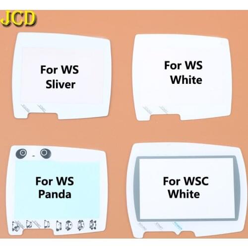 JCD 1PCS Silver White Plastic Screen Lens Replacement For BANDAI Wonder Swan Color for WSC WS Screen Lens Protector
