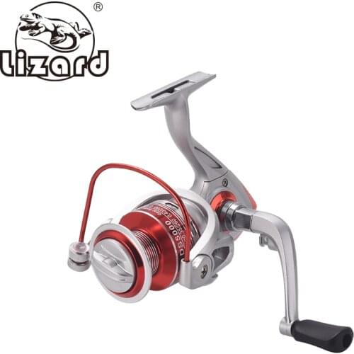 Lizard DS 5.2 Ratio 13 Stainless Steel Bearing Metal Spool Lightweight And Strong Red Spinning Reel