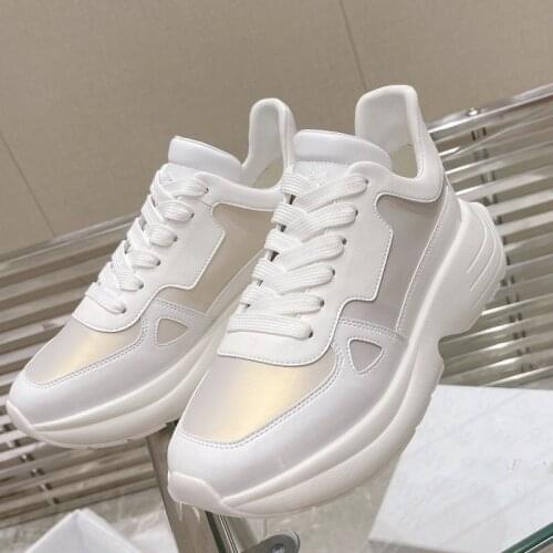 Luxury Women Sneakers Mixed Colors Womens Shoes Lace Up Platform 5CM Female Sneaker Casual Ladies Footwear Summer