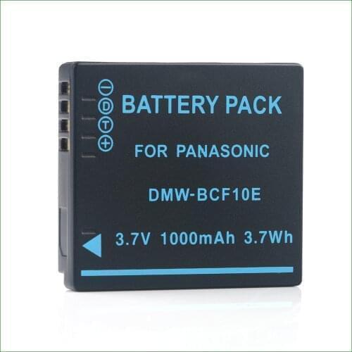 LANFULANG Li-Ion Rechargeable DMW-BCF10 Battery For Panasonic Lumix CGA-S009 CGA-S009E CGA-S106 DMC-FS10 DMC-FS30