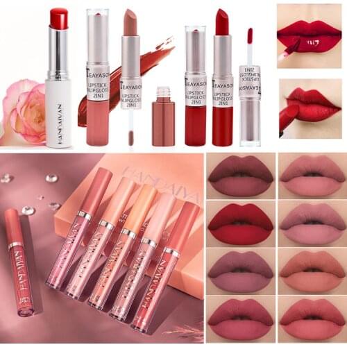 Lips Makeup Lipstick Lip Gloss Tint Pen Long Lasting Moisture Cosmetic Lipstick Red Lip Matte Lipstick Waterproof Lip Stick