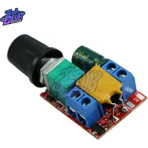 Mini DC Motor DC 3V 6V 12V 24V 35V PWM Speed Controller 90W 5A DC Motor Speed Control Switch LED Dimmer