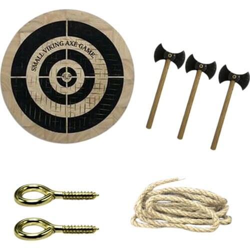 Viking Axe Throwing Game Set Wooden Dart And Axe Toy Game For Parties Throwing Hatchet Game For Indoor Outdoor