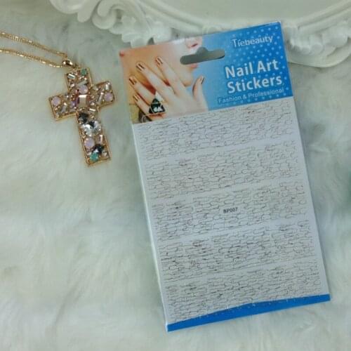 Wholesale New Fashion Classic Nail Art Sticker Self-adhesive Manicure Beauty Decoration Tip Decal 500pks/lot free shipping