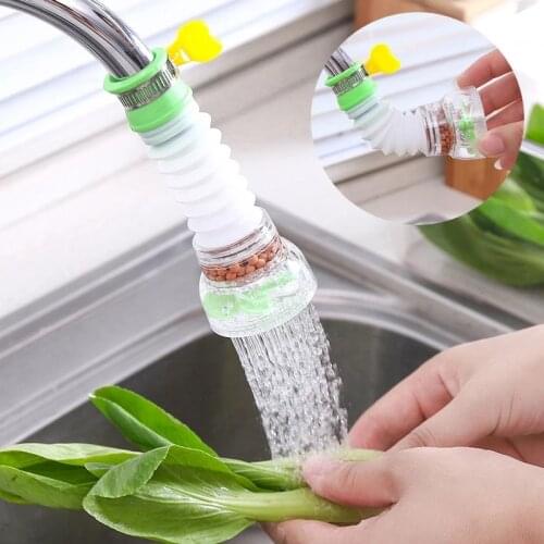 Kitchen Anti-splash Faucet Filter Tip 360-degree Rotating Retractable Pressurized Shower Kitchen Accessories