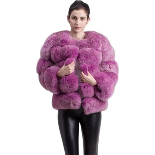 QIUCHEN PJ8081 2020 new model women real fox fur coat long sleeves fashion fur outfit high quality women winter coat keep warm