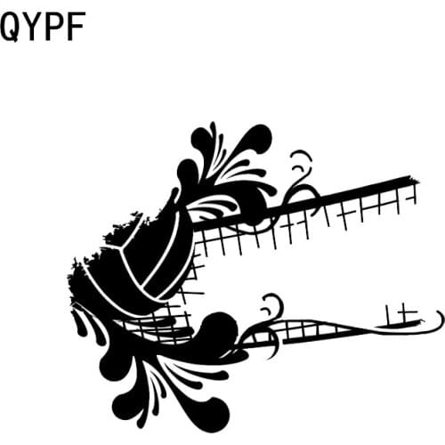 QYPF 14.1*11.6CM Silhouette Volleyball Sport Beach Ball Decor Car Sticker Vinyl Accessories Black/SilverC16-1381