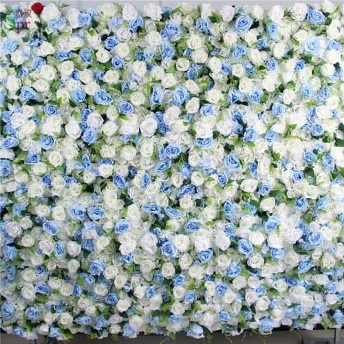 SPR higher quality 10pcs/lot blue Artificial rose peony flower wall wedding backdrop party events artificial flower arrangements