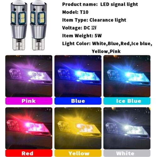 WTS 300pcs car bulb canbus W5W T10 3030 10smd Led License Plate Light Canbus Car Interior lamp 194 168 Auto LED light no error