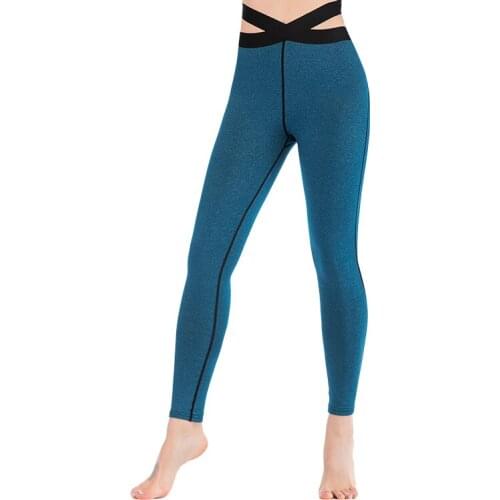 Newest Women Hight Wasit Leggings Fashion Running Fitness Pants Ladies Tights Sport Trousers