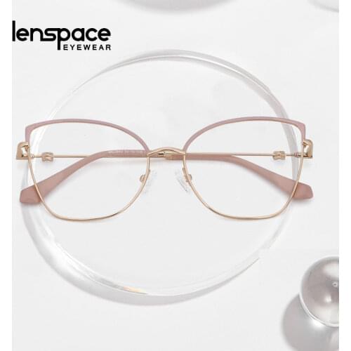 Lenspace Glasses Men 2 In 1 Magnetic Glasses Optical Prescription Eyewear metal Frames Eyeglasses
