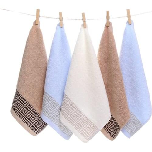 3Pcs/Lot 100% Cotton small Face Towel Solid Color Soft Kids Hand Towels bathroom Wash Cloth 33x33cm