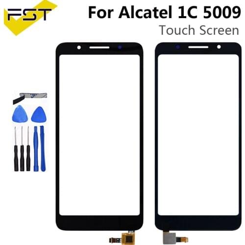5.3inch Black touchscreen For Alcatel 1C 5009D 5009 Touch Screen Digitizer Glass Sensor Panel touchpad +tracking