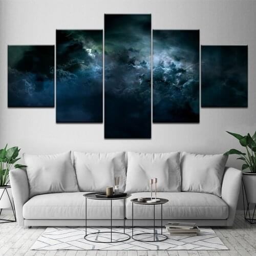 5 pieces modular paintings abstract sky clouds Wall Art Picture Modern Home Decoration gifts multi panel canvas wall art