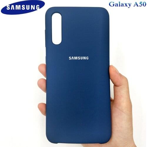 Galaxy A50 Case Original Samsung Liquid Silicone Case Soft Silky Shell Cover For Galaxy a 50 2019 A505 A505F SM-A505F 6.4
