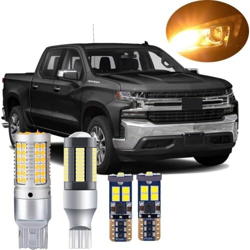 For Chevrolet Silverado 2500 3500 2020 2021 LED Exterior Light Blub Front Turn Signal Backup Cargo Light