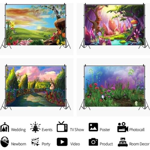 Photography Beautiful Oil Painting Landscape Picture Children Photo Backdrop Kids Room Decoration Baby Custom Vinyl Background