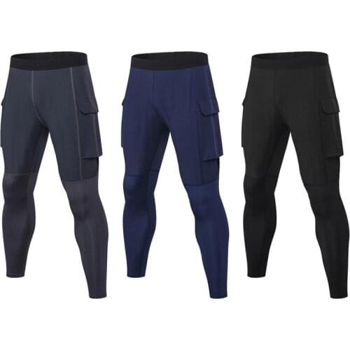 Hot Mens Casual Jogging Fitness Pants Sports Running Perspiration Quick-drying Pants Tooling Pocket Gym Trousers Running Pants