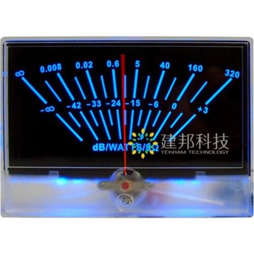 P-134 VU Meter Head DB Level DAC Audio Meter Chassis Power Amplifier w/Backlight