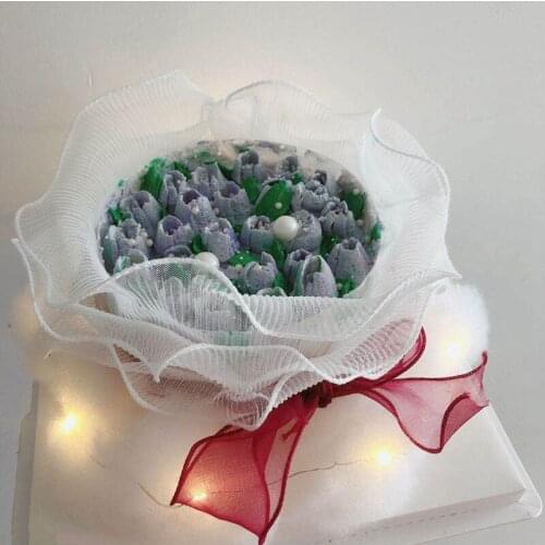 White Yarn Wire Dream Catcher Crown Cake Topper Acrylic Happy Birthday Wedding Party Decoration Baking Supplies Love Gift