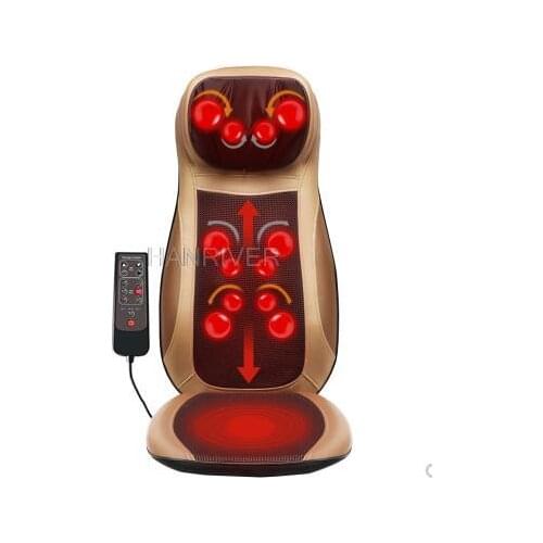 Electric Heating Vibrating Shiatsu Massage Cushion Car Home Office Full Body Massager Chair Seat Neck Lumbar Waist Relax Mat