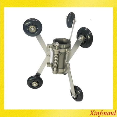 Metal Wheel Skid For Vicam 50mm Pan Tilt Pipe Inspection Camera Head Protect 200mm - 450mm