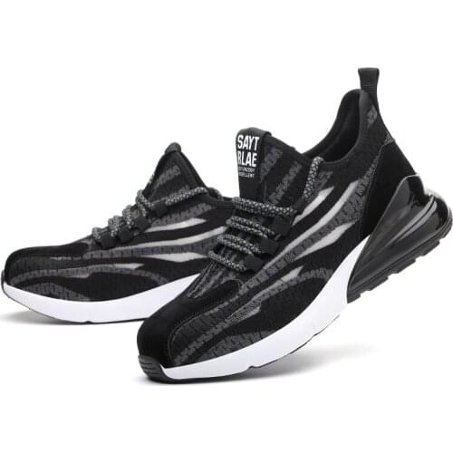 Male Work Safety Boots Steel Toe Work Shoes Safety Shoes Men Anti-puncture Work Boots Men Breathable Mens Boots Safety Sneakers