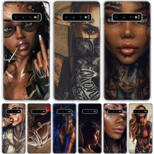 Sexy Sleeve Tattoo Girl Phone Case for Samsung Galaxy A51 A71 A50 A70 A40 A30 A20E A10 A01 A21 A41 M30S A6 A7 A8 A9 Plus + Cover