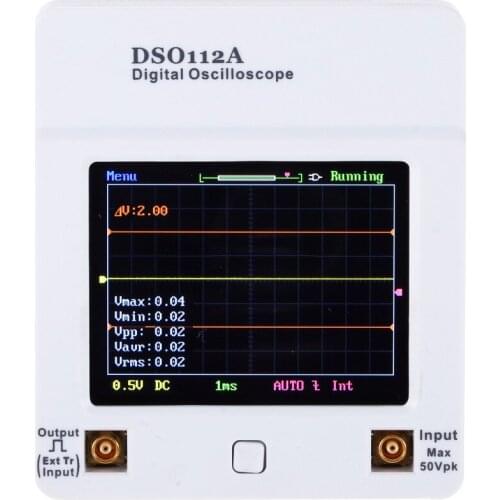 Professional Mini Portable High Quality Oscilloscope Touch Screen USB Digital High precision Oscilloscope Interface 2MHz 5Msps