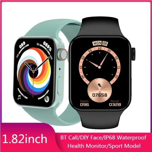 Original IWO 7 Series 7 Smart Watch Men 1.82'' Call Smartwatch Watch for Women DIY Face Fitness Tracker Watch PK HW16 HW22 W46