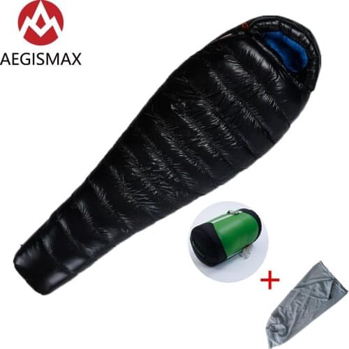 AEGISMAX G3 M Adult Outdoor Camping White Goose Down Sleeping Bag Ultralight Autumn Winter Mummy Sleeping Bag
