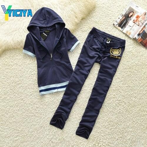 YICIYA 2021 sportswear womens casual wear short sleeve trousers two piece set shows the trend of thin womens wear,tracksuit