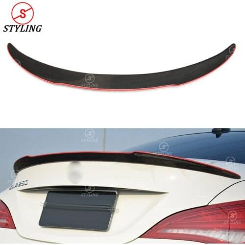 CLA45 Carbon Spoiler wing FD Style With red line For Mercedes-benz W117 amg rear trunk spoiler styling 2013-2015 2016 2017 2018