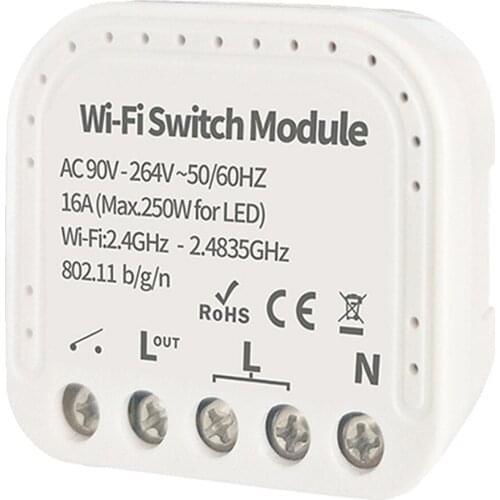 Smart WiFi Relay Light Switch Module 90-264V APP Control 2 Way Switches DIY