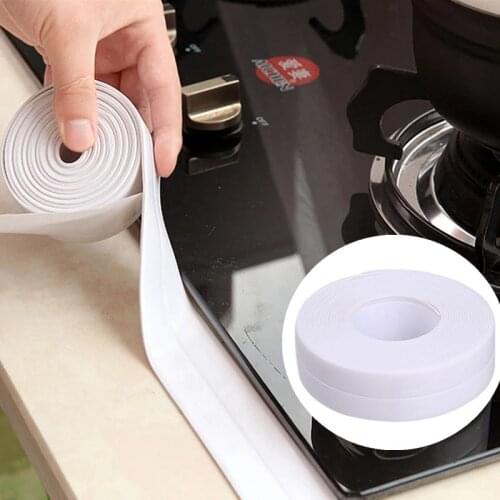 22MM Bathroom Shower Sink Bath Sealing Strip Tape PVC Self Adhesive Waterproof Wall Sticker For Bathroom Kitchen Gadget Stickers