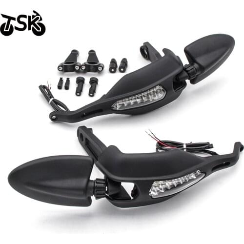 For DUCATI 796 Hypermotard 1100S 2009-10 Handlebar Protector with Turn Signal Light Lamp and Mirror