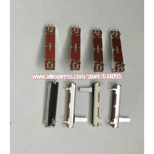 10pcs 3021G long 45mm 4.5CM Straight Slide Push Potentiometer B10K B100K Dimmer Table Mixer Fader