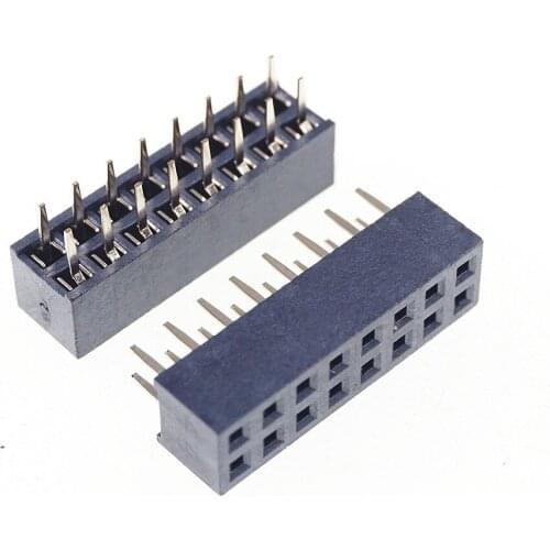 1000pcs 2x16P 32 Pin 2.00 mm Female Header Pin Headers dual row Straight Through Hole Insulator height 4.30mm Rohs