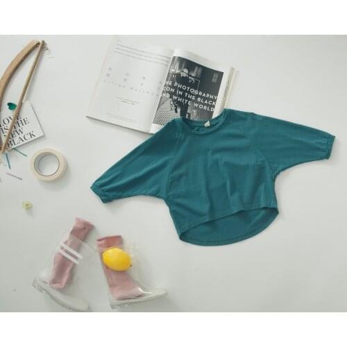 2021 boy clothes long-sleeved T-shirt Koreanbat sleeve cotton long-sleeved T-shirt kids clothes