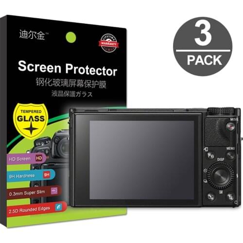 3x Tempered Glass Screen Protector for Sony HX90 HX90V HX99 WX500 WX800 WX700 WX300 WX350 RX1 RX1R RX1RII RX1RM2 HX400 HX300