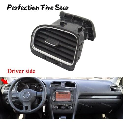 5KD819703 For VW Golf GTI MK6 2009 2010 2011 2012 2013 Black Front Left Driver Side Dashboard Air Outlet Vent