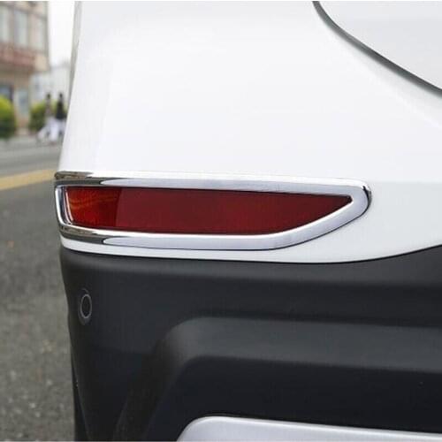 ABS Chrome For Chevrolet Equinox 2017 2018 accessories Car rear fog lampshade frame Cover Trim sticker Car styling 2pcs