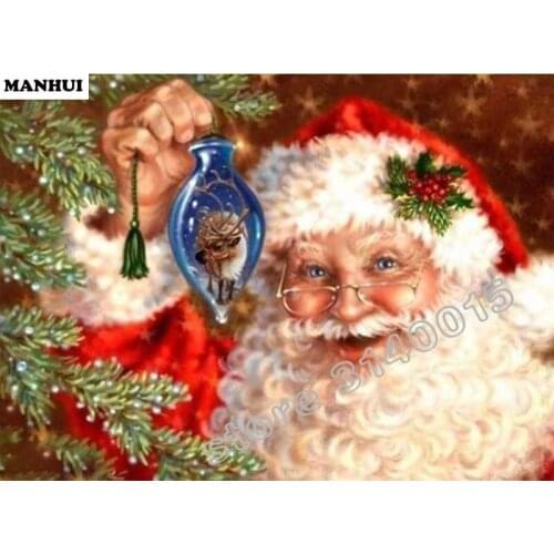 Diamond Mosaic Painting Cross Stitch Santa Claus Square Full Decorative Diy Diamond Embroidery Animals Fashion Gifts ABC014