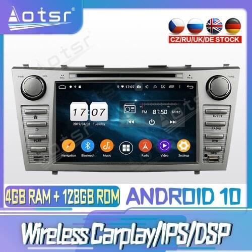 Android 10 PX6 128G For TOYOTA Camry 2007 2008 2011 DVD GPS Navigation Auto Radio Stereo Video Multimedia Player HeadUnit 2din