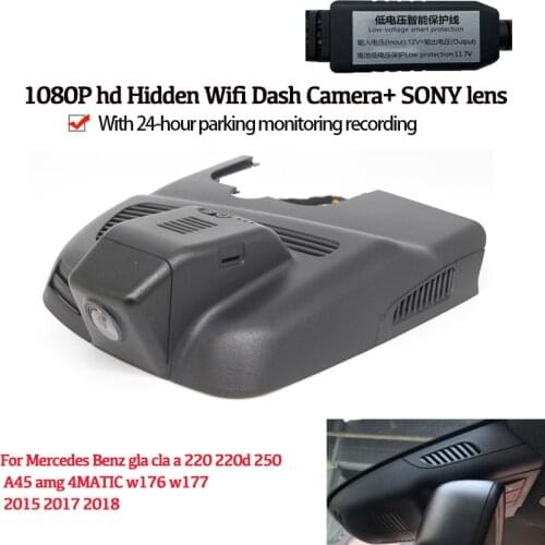 Car Registrator Dash Cam Camera Wifi Digital Video Recorder for Mercedes Benz gla cla a220 220d 250 A45 4MATIC w176 w177 15~2018