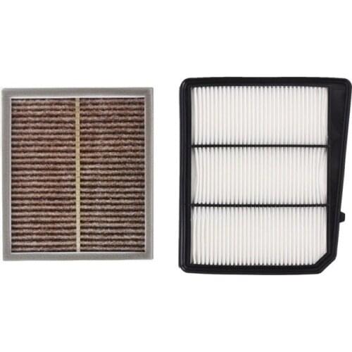 Car Air Filter+cabin Filter 2pcs for Nissan Titan A61 2015-2019 5.6at 2wd 4wd Vk56vd Model Filter Set Oem 16546ez31a B7277eg01a