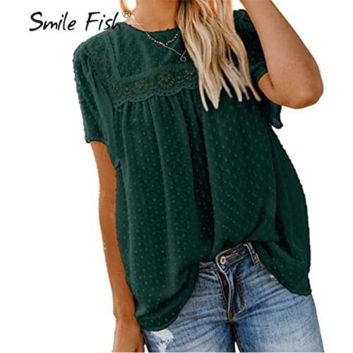 Hollow Out Chiffon Shirts Loose New Lady Outwear 2XL Plus Size Beach Sweet Girls Blusas 2021 Summer Women Purple Blouses G2699