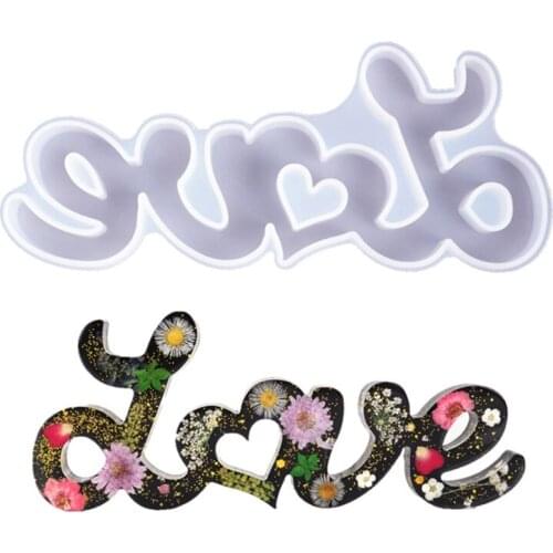 Large Mom Love Letter Pendant Resin Mold Mother 's Day Love Sign Word Mold Silicone Mold Epoxy Resin Molds Craft Tool